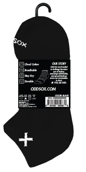 Women’s ODD SOX Basix Ankle Socks (3-Pack) – Comfortable & Breathable Fit ODD SOX