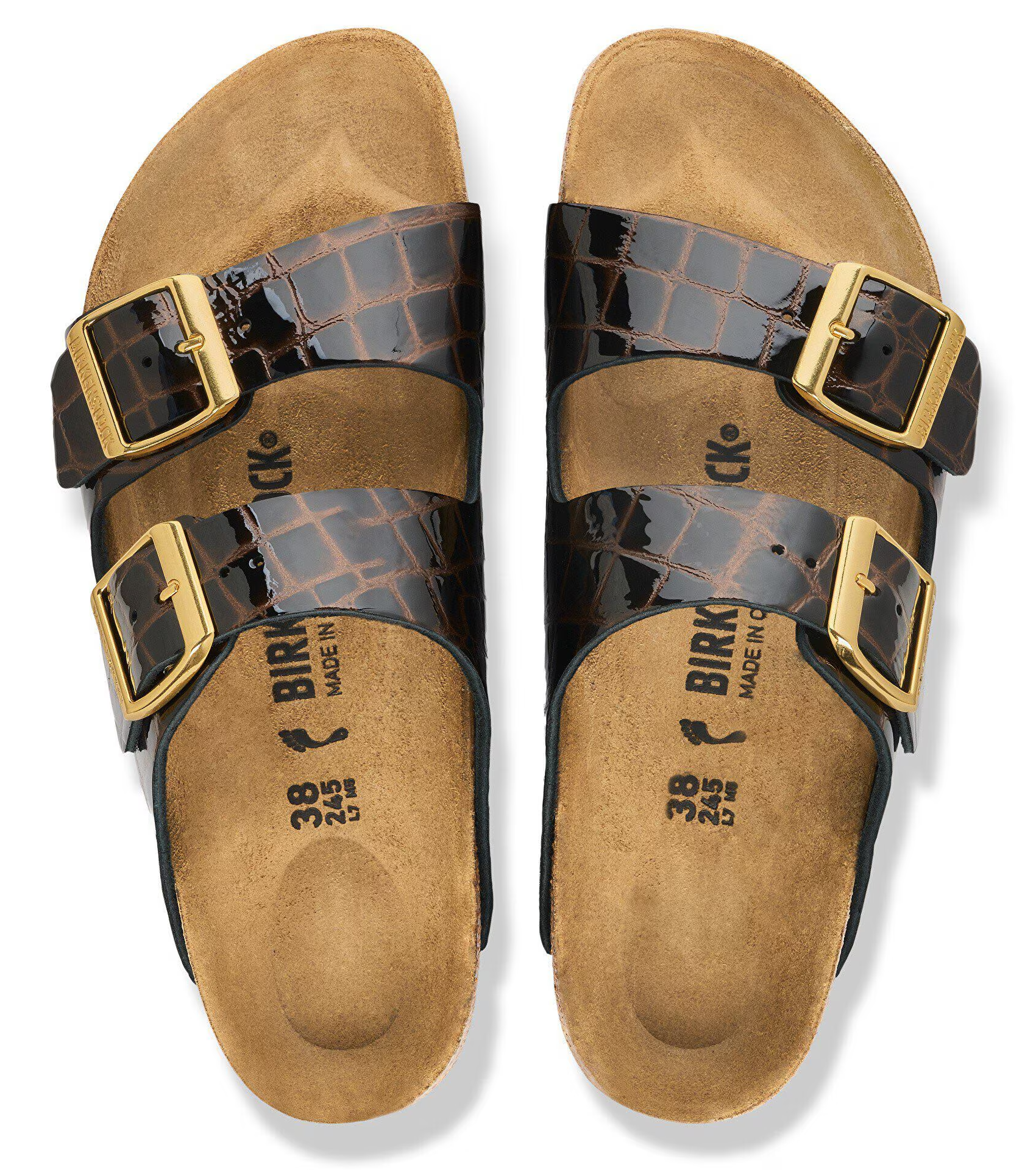 Women's Birkenstock Arizona Animal Leather – Two-Strap Sandals BIRKENSTOCK