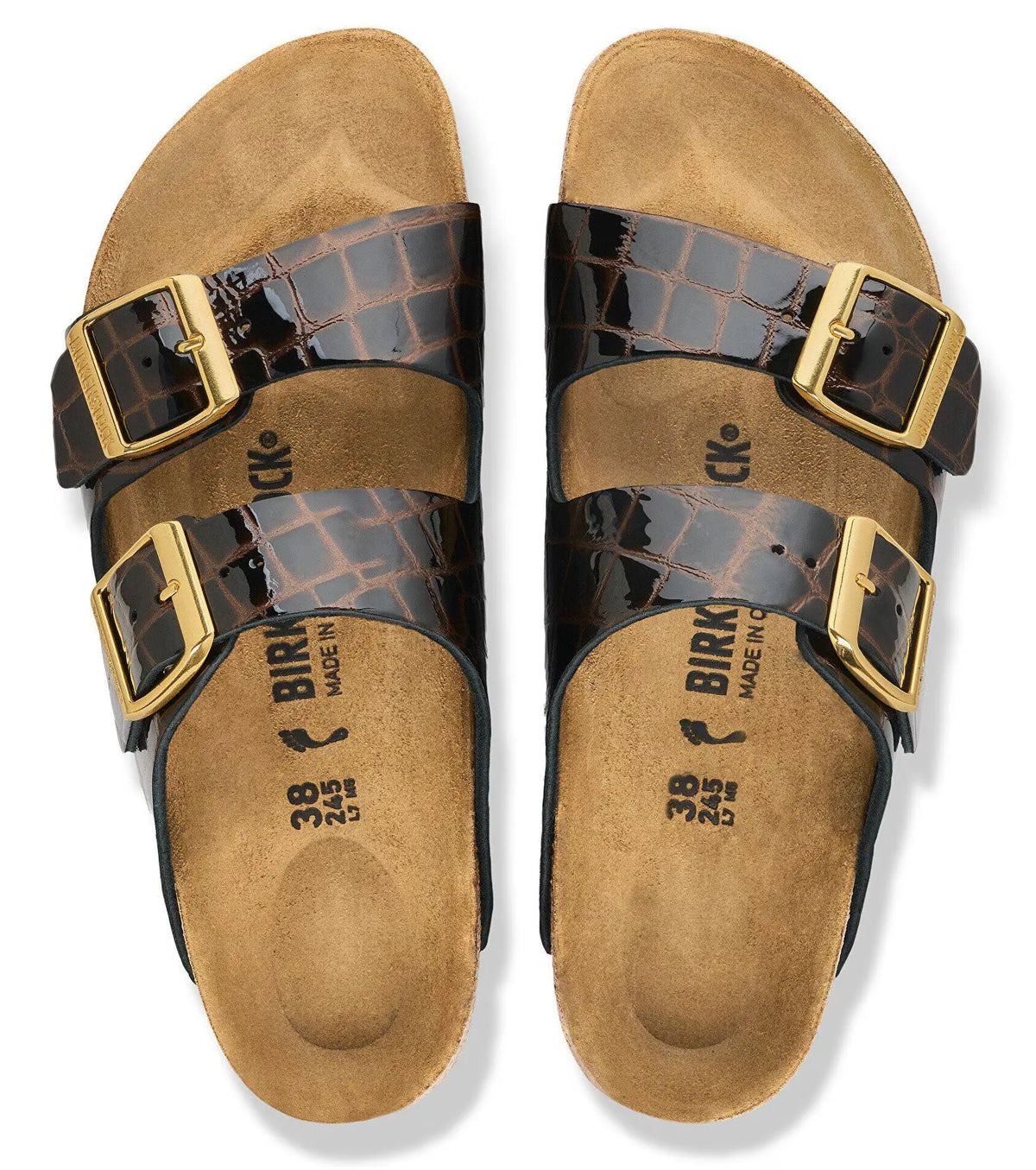 Women's Birkenstock Arizona Animal Leather – Two-Strap Sandals BIRKENSTOCK