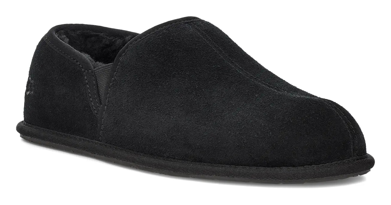 Men’s UGG Scuff Romeo II – Cozy Suede Slippers with Plush Wool Lining  BLACK-14  UGG