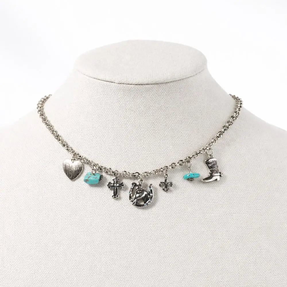 RODEO ROMANCE CHARM NECKLACE JOIA TRADING CO.