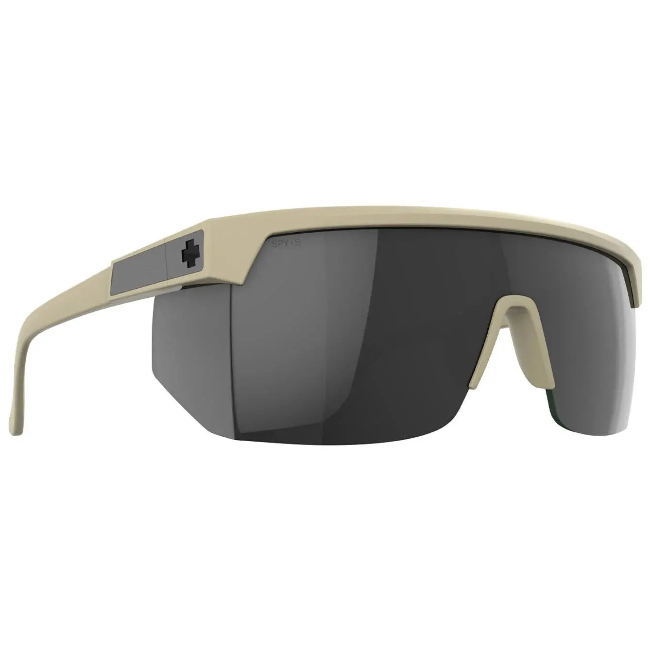 SPY+ Super Flynn Sunglasses – Oversized Shield & Maximum Coverage MATTE SAND SPY OPTIC USA