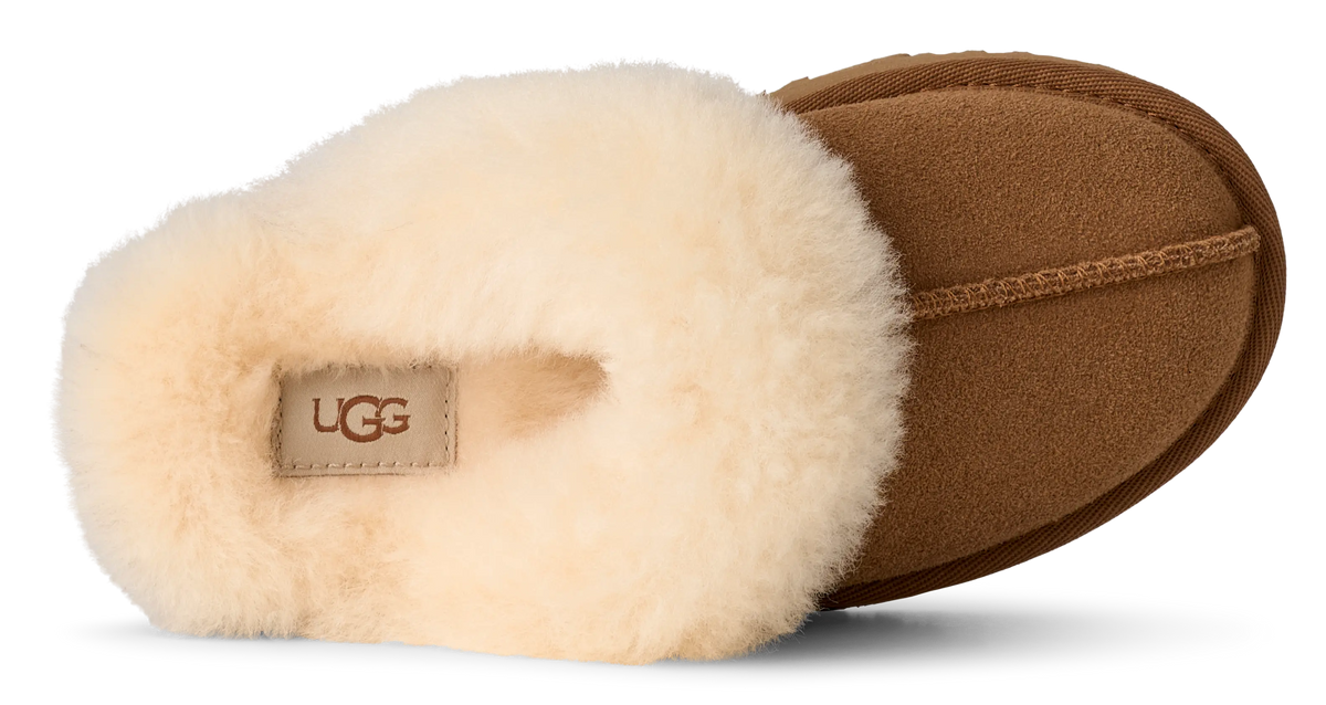 Kid’s UGG Disquette – Cozy Platform Slipper with Sheepskin Collar UGG