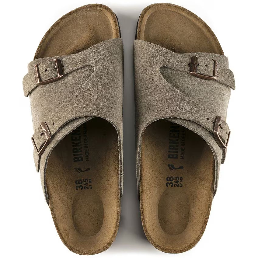 Women's Birkenstock Zürich – Classic Suede Slide with Footbed Support