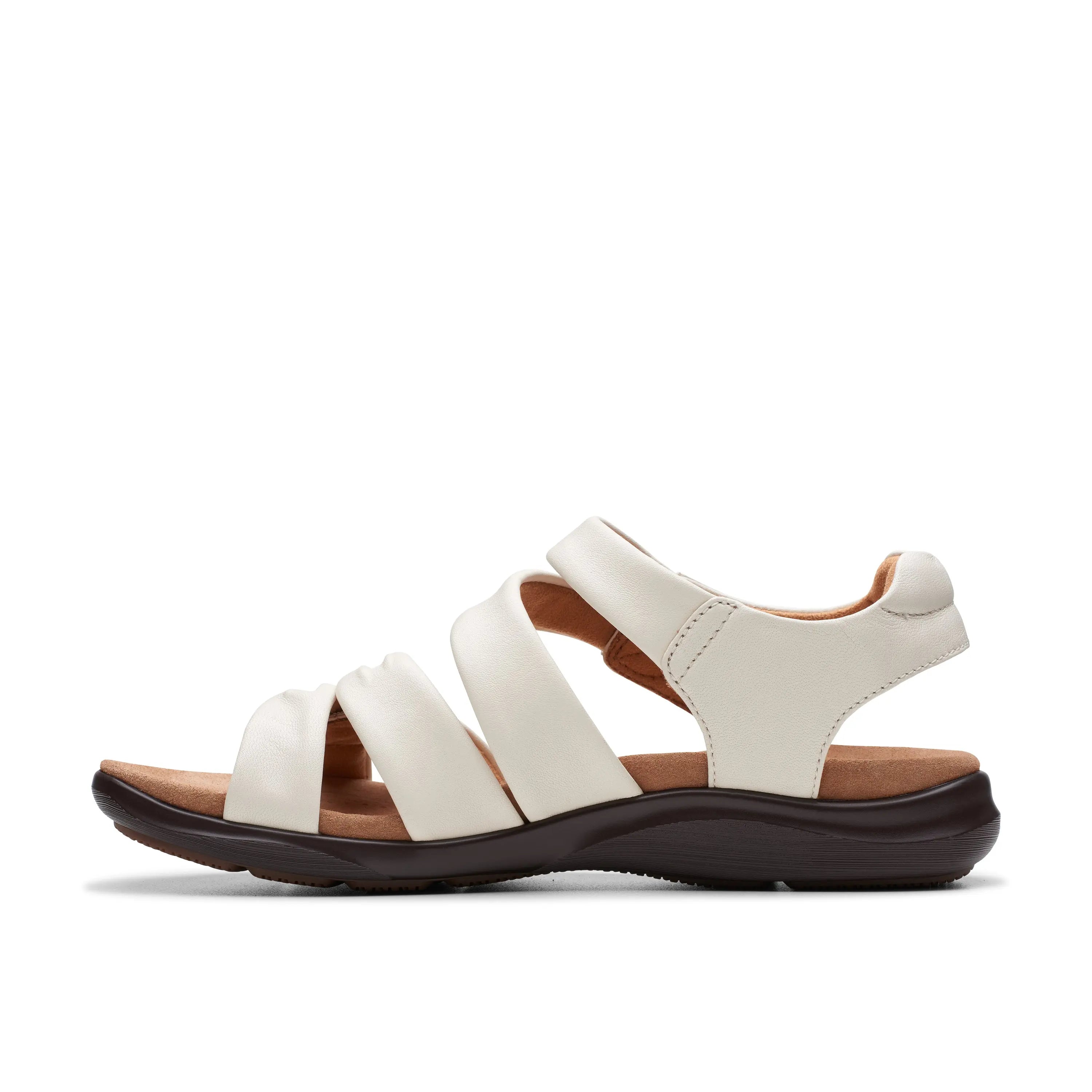 Clarks Katly Ave Sandal – Adjustable Laser-Cut Comfort Sandal with Cushion Footbed CLARKS