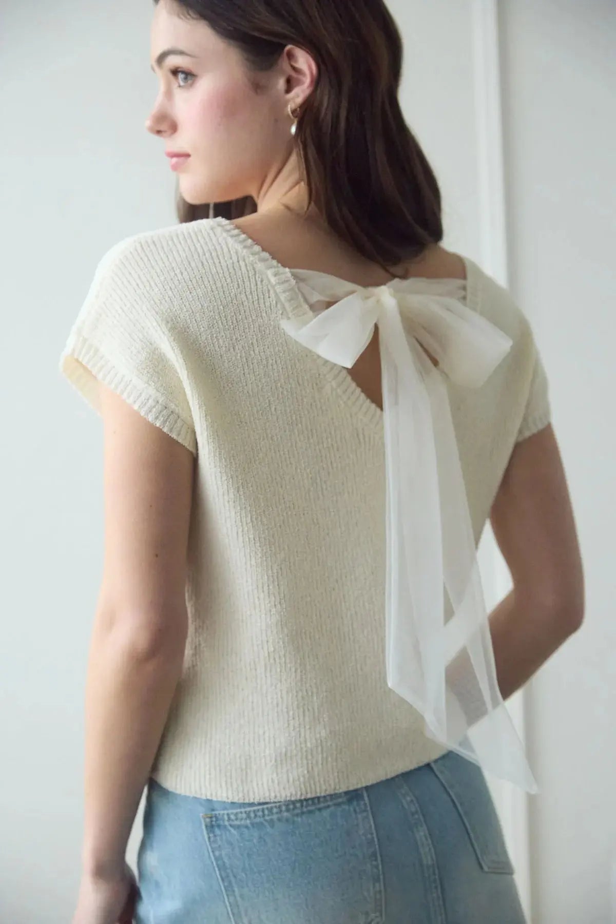 Blu Pepper Summer Livin' Top – Relaxed Fit with Chiffon Back Tie BLU PEPPER
