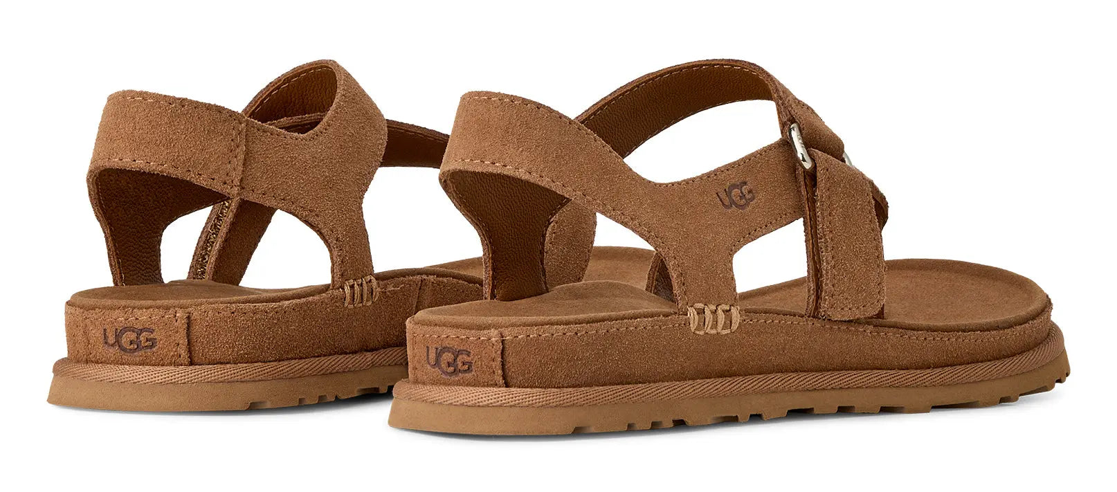 Women's UGG GoldenGaze Toe Post – Comfort Suede Summer Sandals UGG