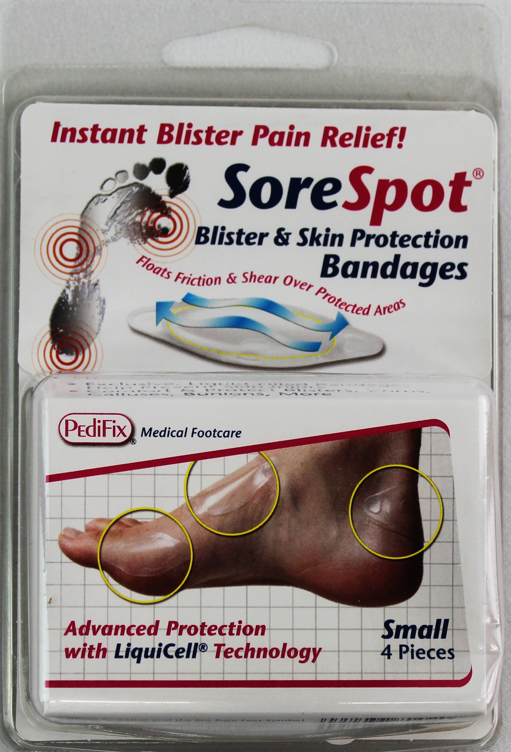 PediFix SoreSpot Bandages – Ultra-Thin Relief for Friction & Skin Irritation PEDIFIX