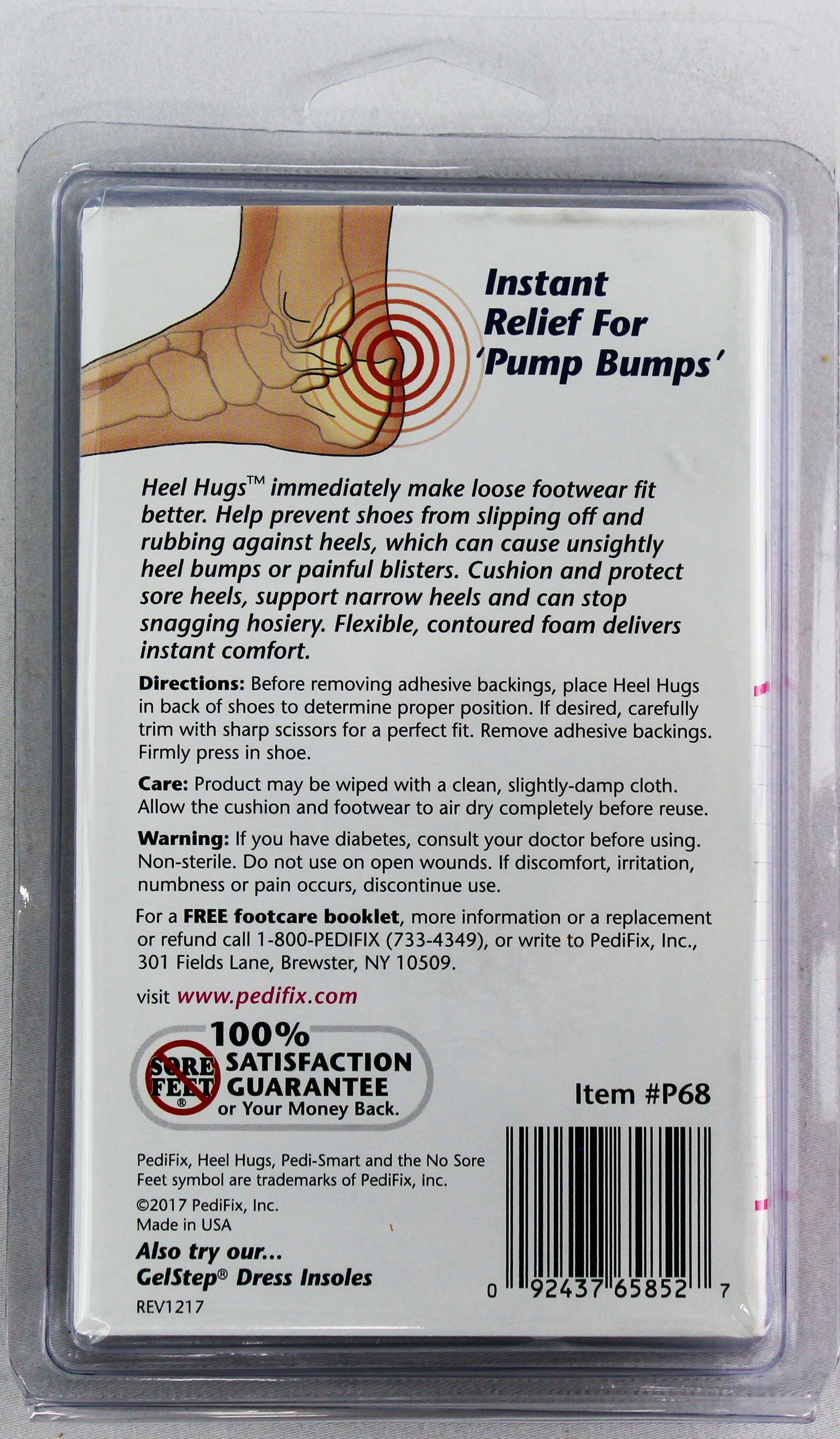 PediFix Pedi-Smart Heel Hugs – Cushioning Relief for Slipping & Rubbing Shoes PEDIFIX