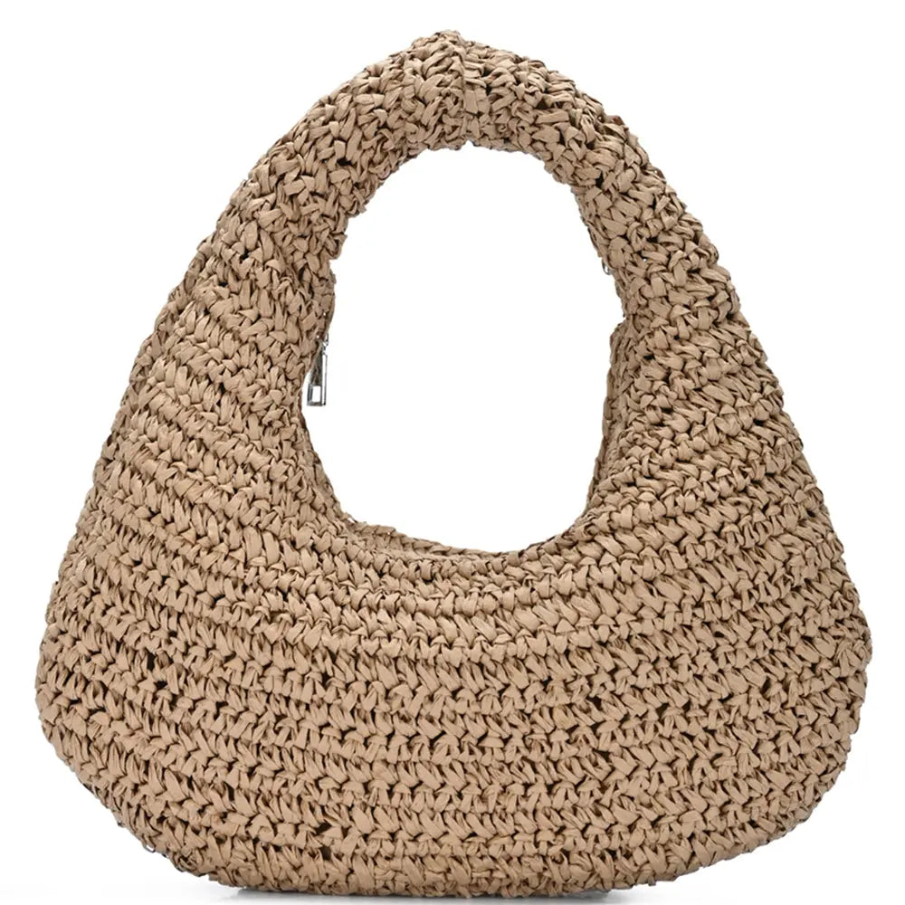 Joia Sunlit Shore Bag – Woven Hobo Beach Style JOIA TRADING CO.