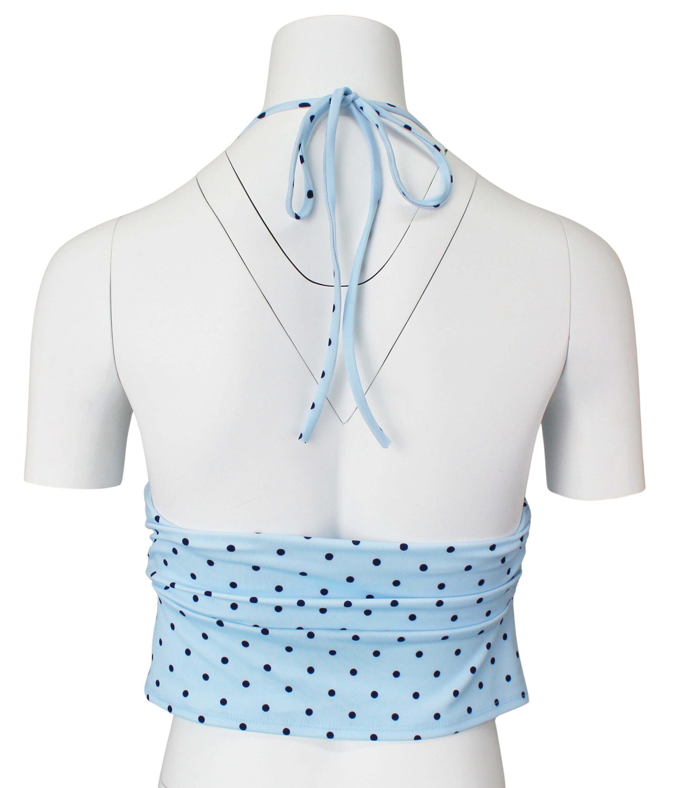 Timing Sunny Blues Top – Polka Dot Halter Top Style TIMING INC