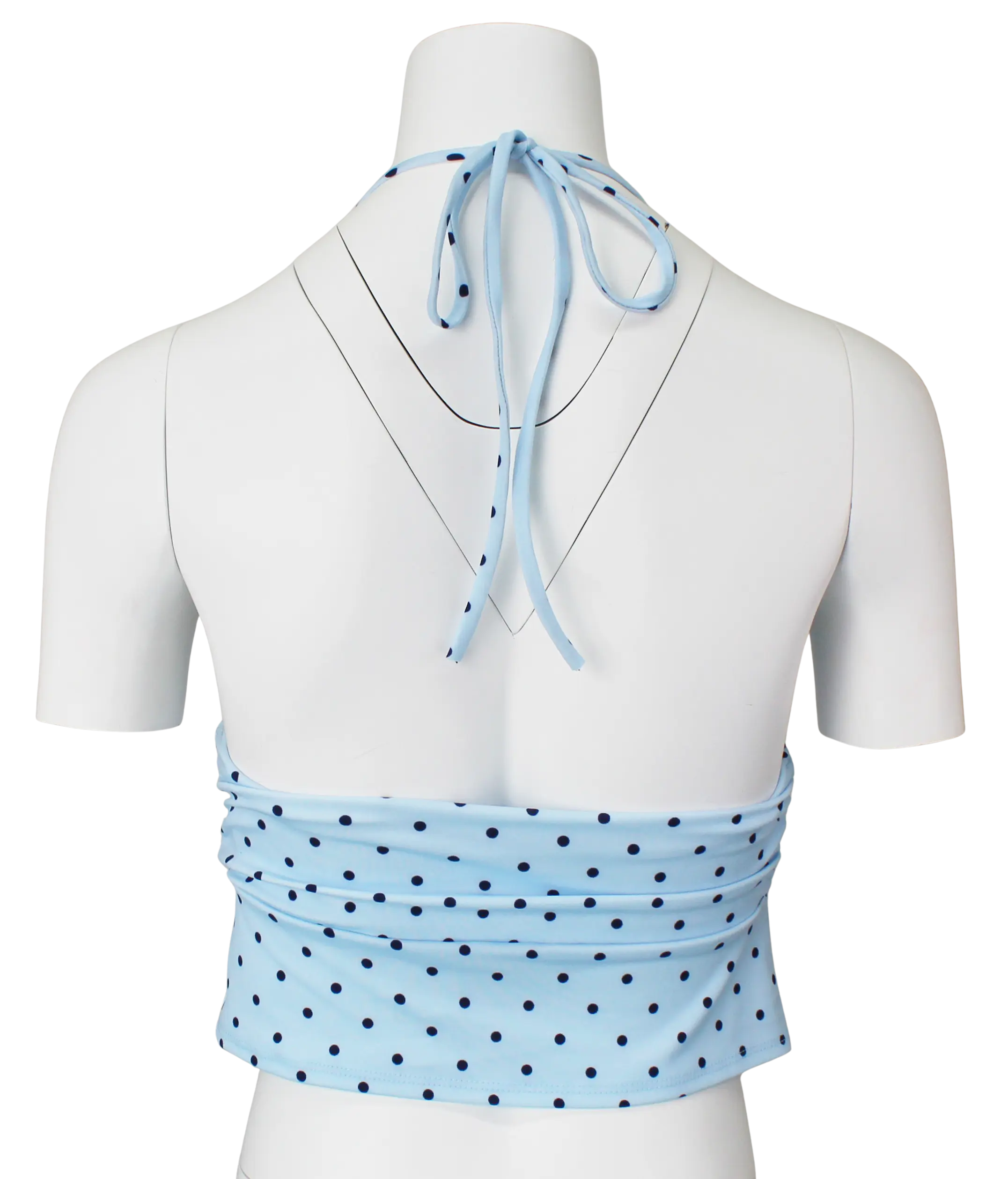Timing Sunny Blues Top – Polka Dot Halter Top Style TIMING INC