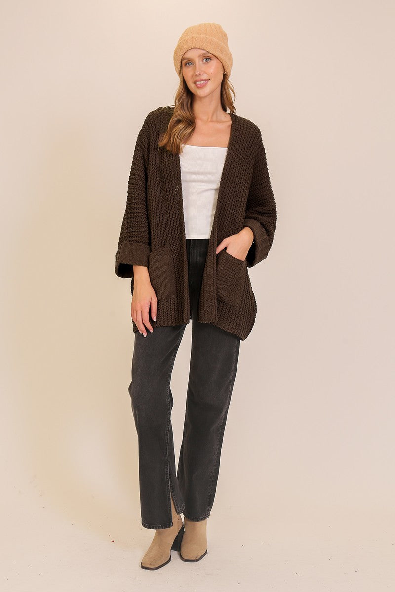 Timing Inc. Harper Haven Cardigan – Cozy Open-Front Knitwear TIMING INC