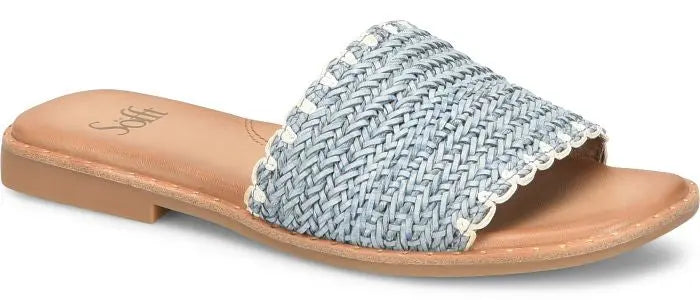 Women's Sofft Elsa Slide Sandals – Woven Summer Flat Sandals SOFFT