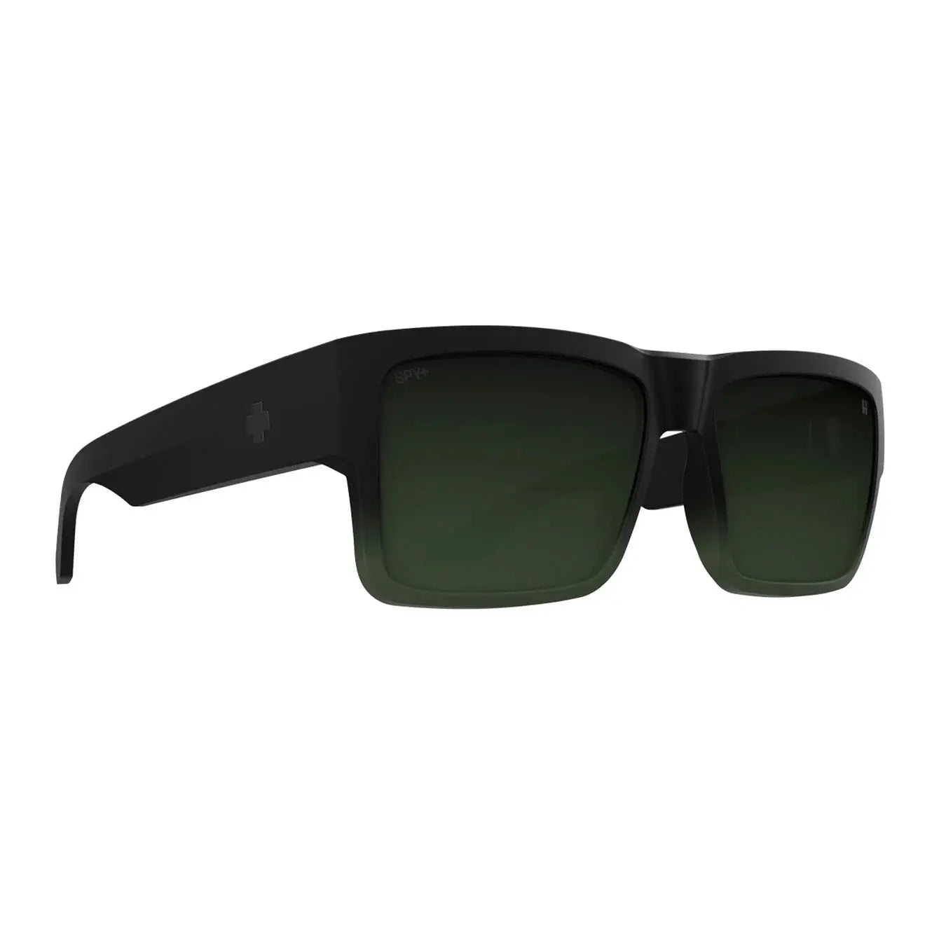 SPY+ Cyrus Sunglasses – Square Frame with Enhanced Color & Contrast SOFT MATTE OLIVE FADE SPY OPTIC USA