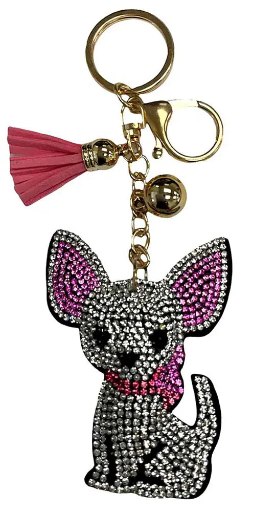 Joia Badazzled Keychains – Rhinestone Tassel Key Chain Accessory JOIA TRADING CO.