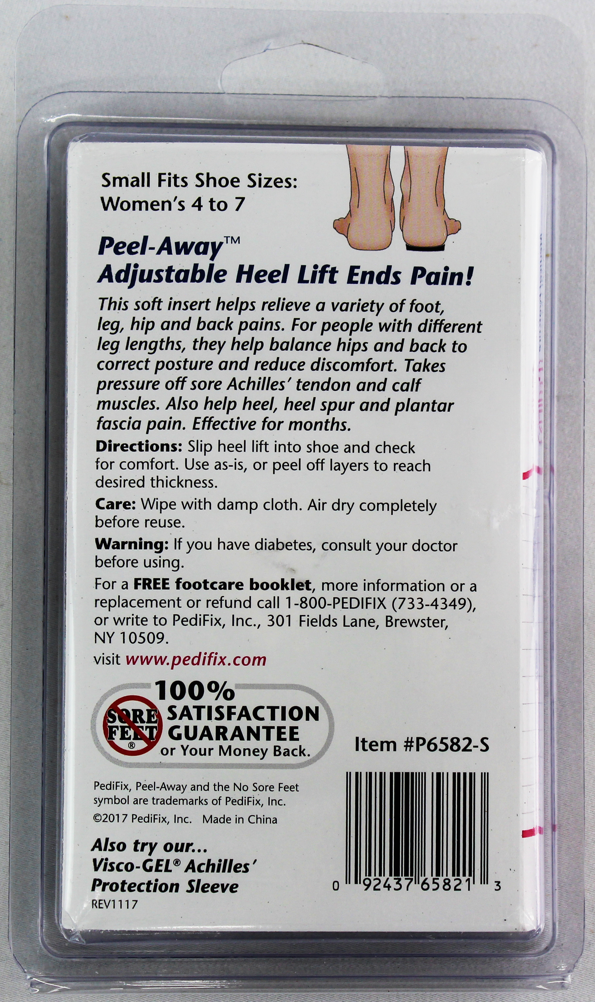 PediFix Peel-Away Adjustable Heel Lift – Relief for Leg Imbalance & Heel Pain PEDIFIX