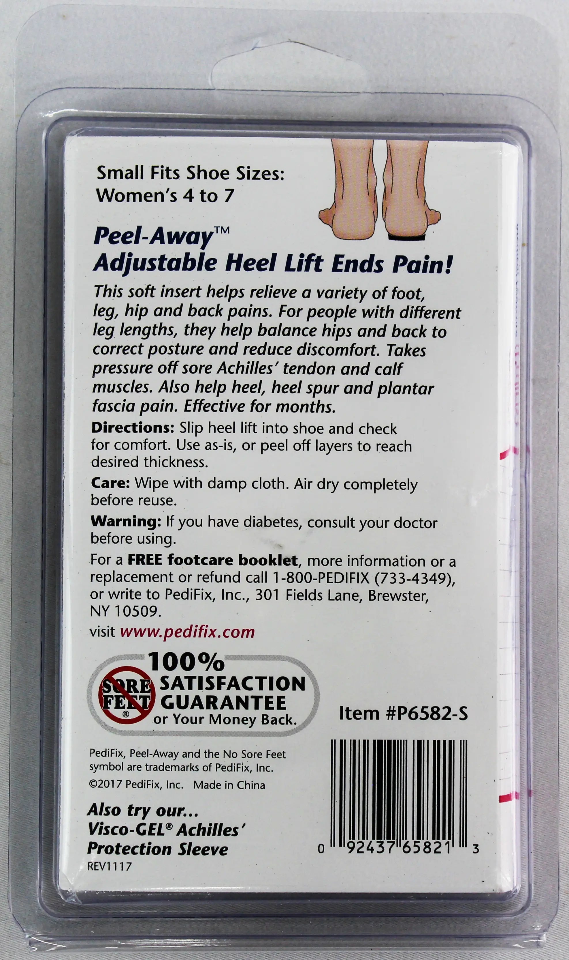 PediFix Peel-Away Adjustable Heel Lift – Relief for Leg Imbalance & Heel Pain PEDIFIX
