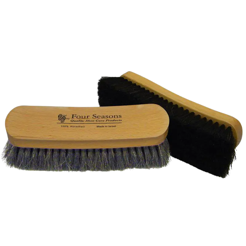 Four Seasons Reg Shine Brush – 100% Horsehair Shoe Polishing Brush BURTEN DISTRIBUTION