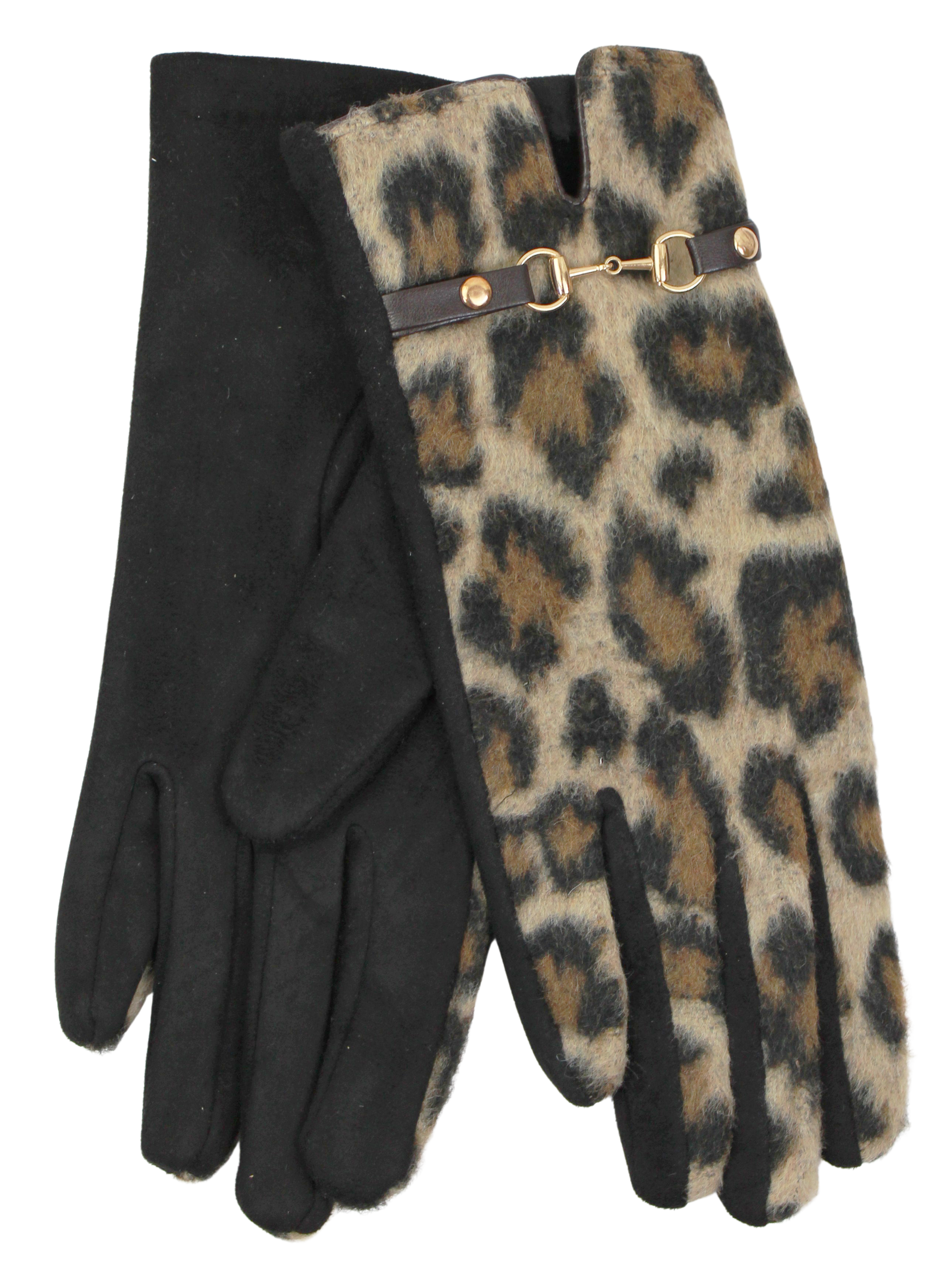 Joia Wild Luxe Gloves – Chic Animal-Print Winter Accessory JOIA TRADING CO.