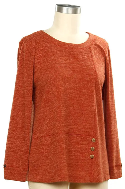 L. Hamrick Autumn Avenue Top – Effortless Comfort with Charming Details Product variant