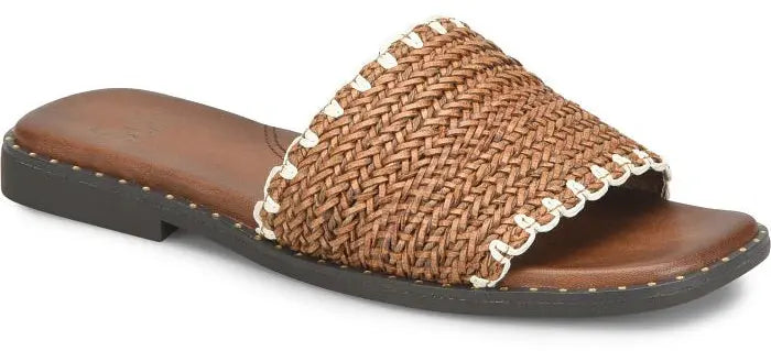 Women's Sofft Elsa Slide Sandals – Woven Summer Flat Sandals SOFFT