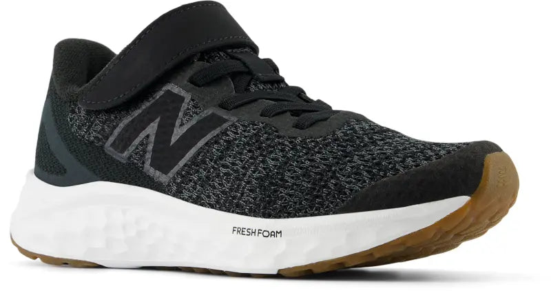 New Balance Fresh Foam Arishi v4 Bungee Laces With Top Strap – Kids' Comfort Sneakers BLACK / W / 3 NEW BALANCE