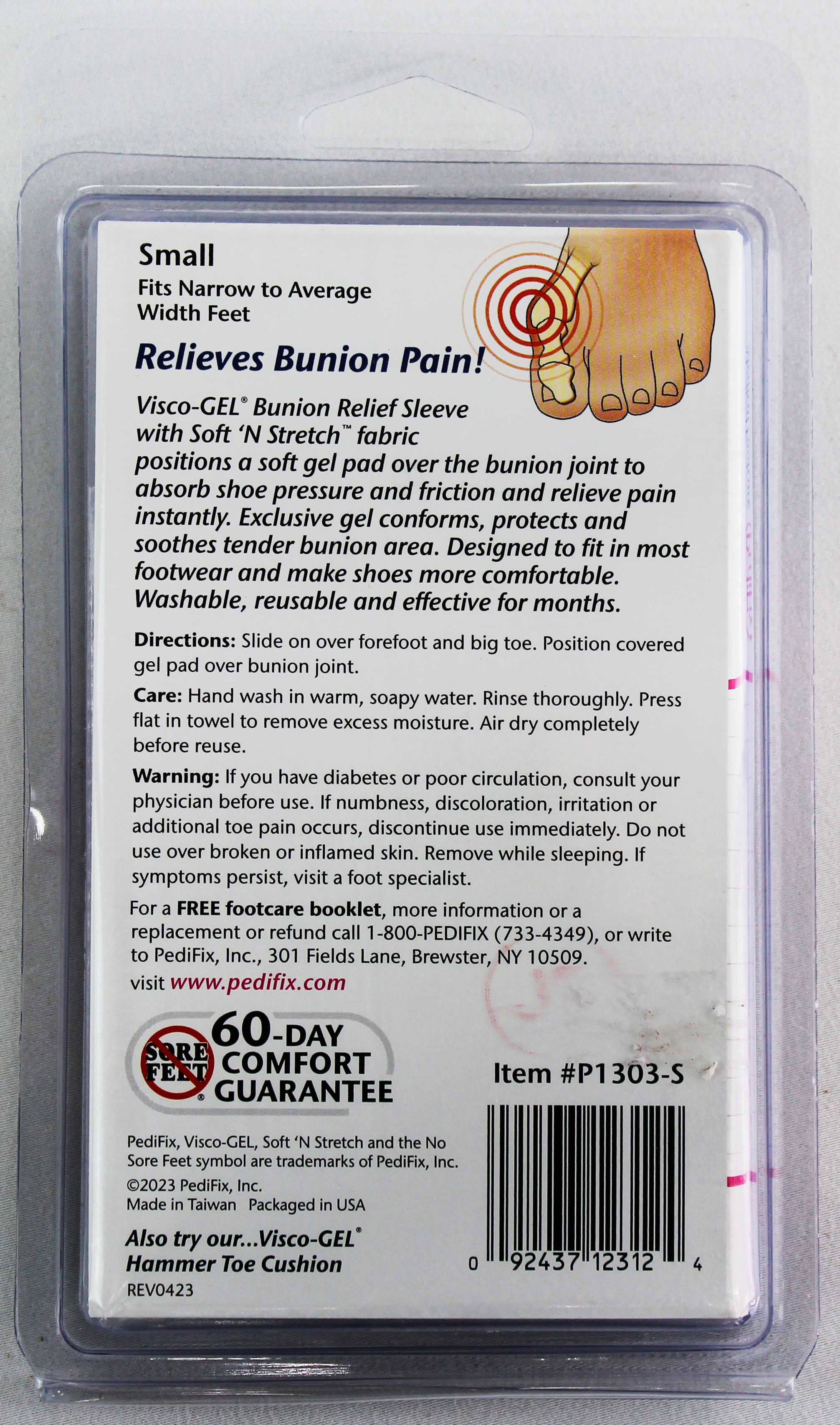 PediFix Visco-GEL Bunion Relief Sleeve – Cushioned Protection for Bunions PEDIFIX