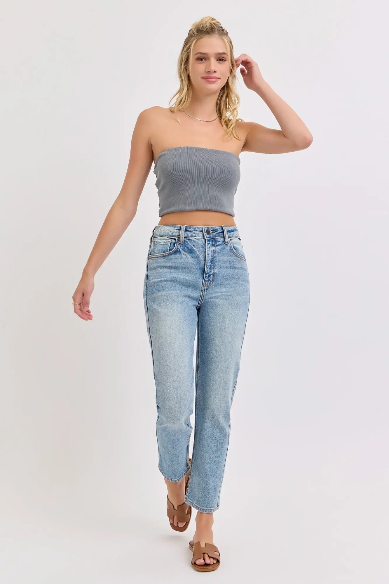 High Rise Crop Straight WAT? JEANS & CELLO JEANS