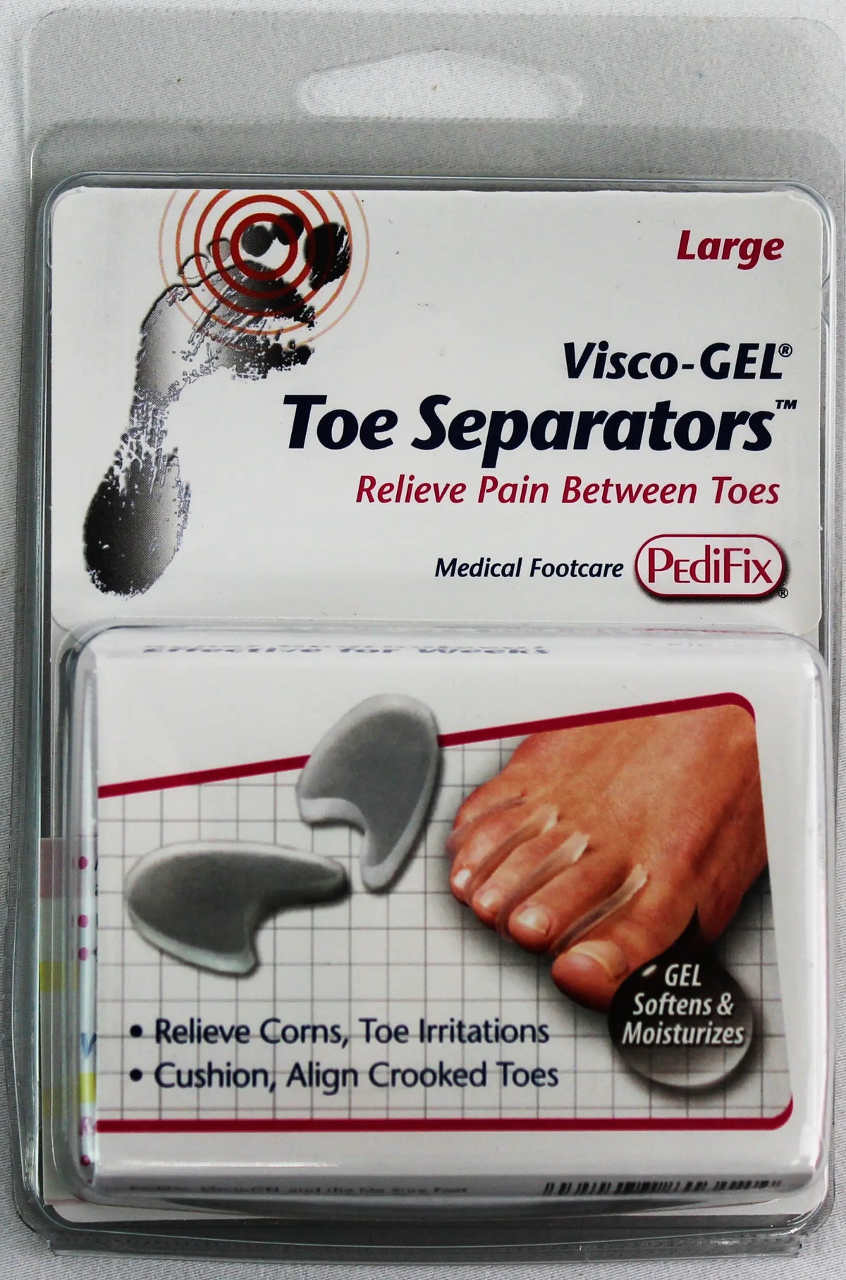 PediFix Visco-GEL Toe Separators – Soothing Relief & Toe Alignment PEDIFIX