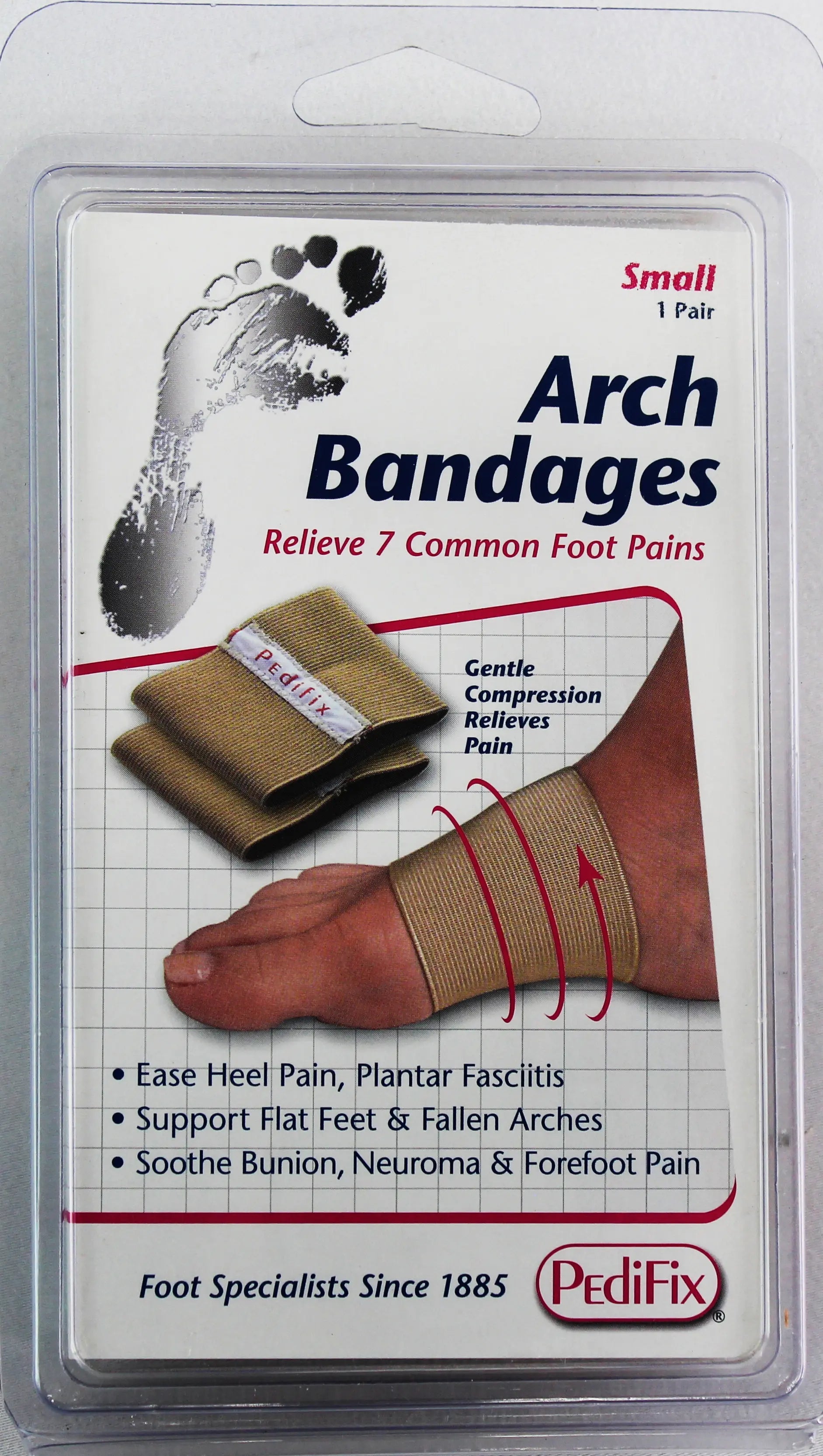 PediFix Arch Support Bandages – Lightweight Support for Arch & Heel Pain M PEDIFIX
