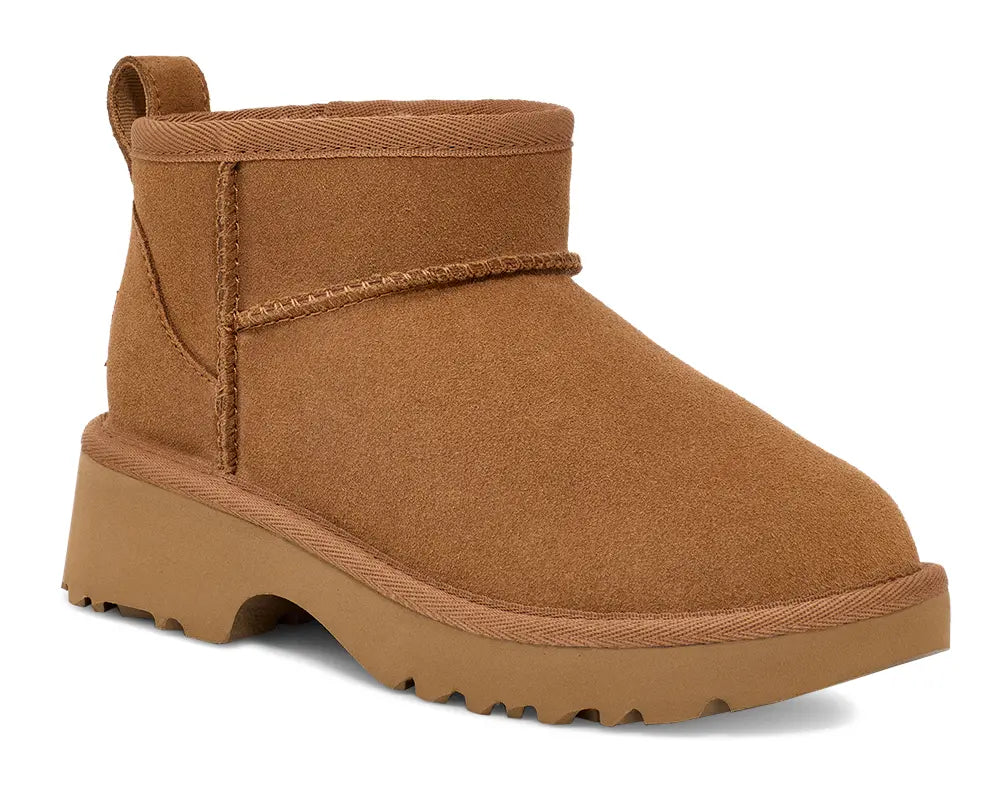 UGG Kids' Classic Ultra Mini New Heights – Cozy, Stylish & Elevated  CHESTNUT-13  UGG