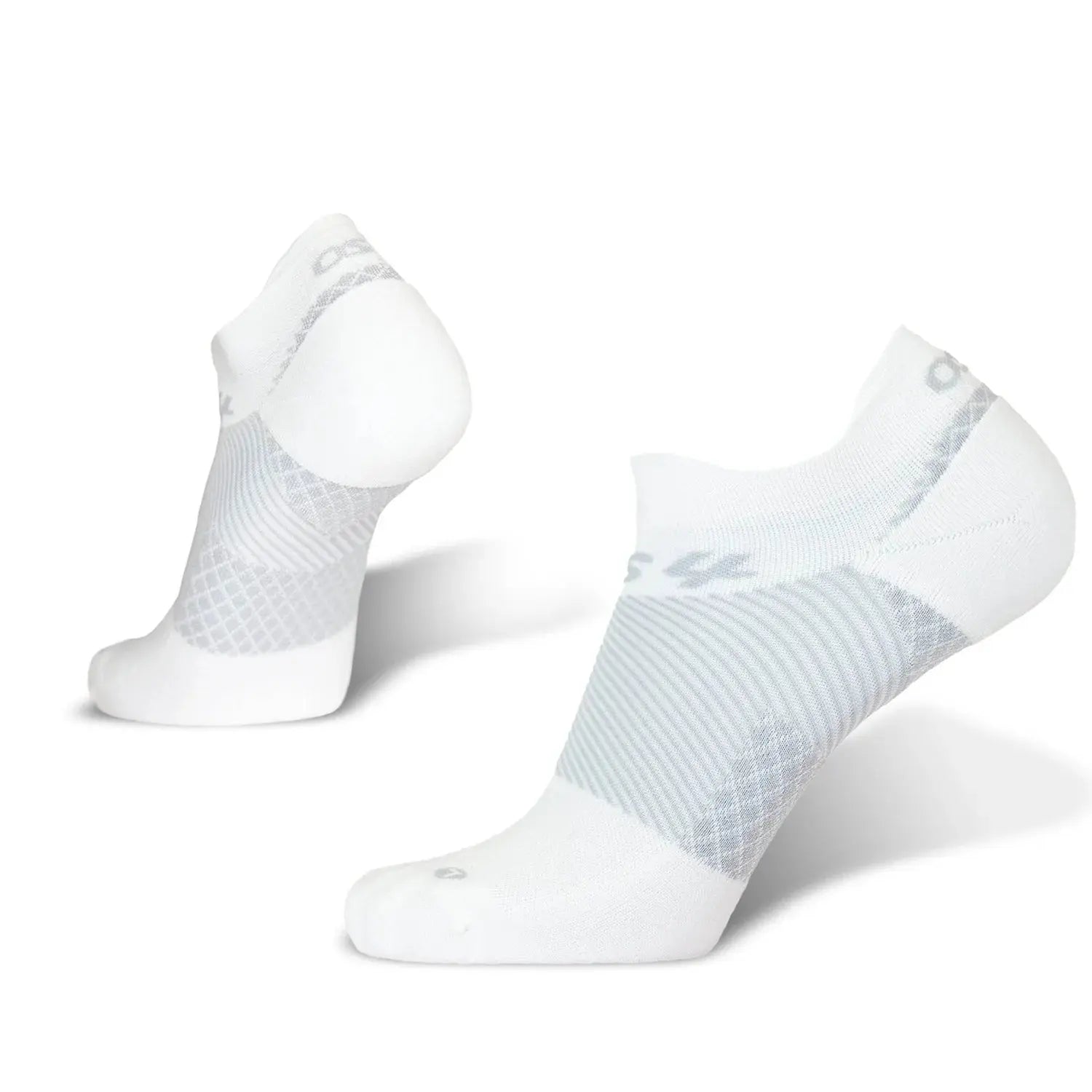 OS1st Plantar Fasciitis No Show Socks – Low Profile, High Support WHITE / XL OS1st