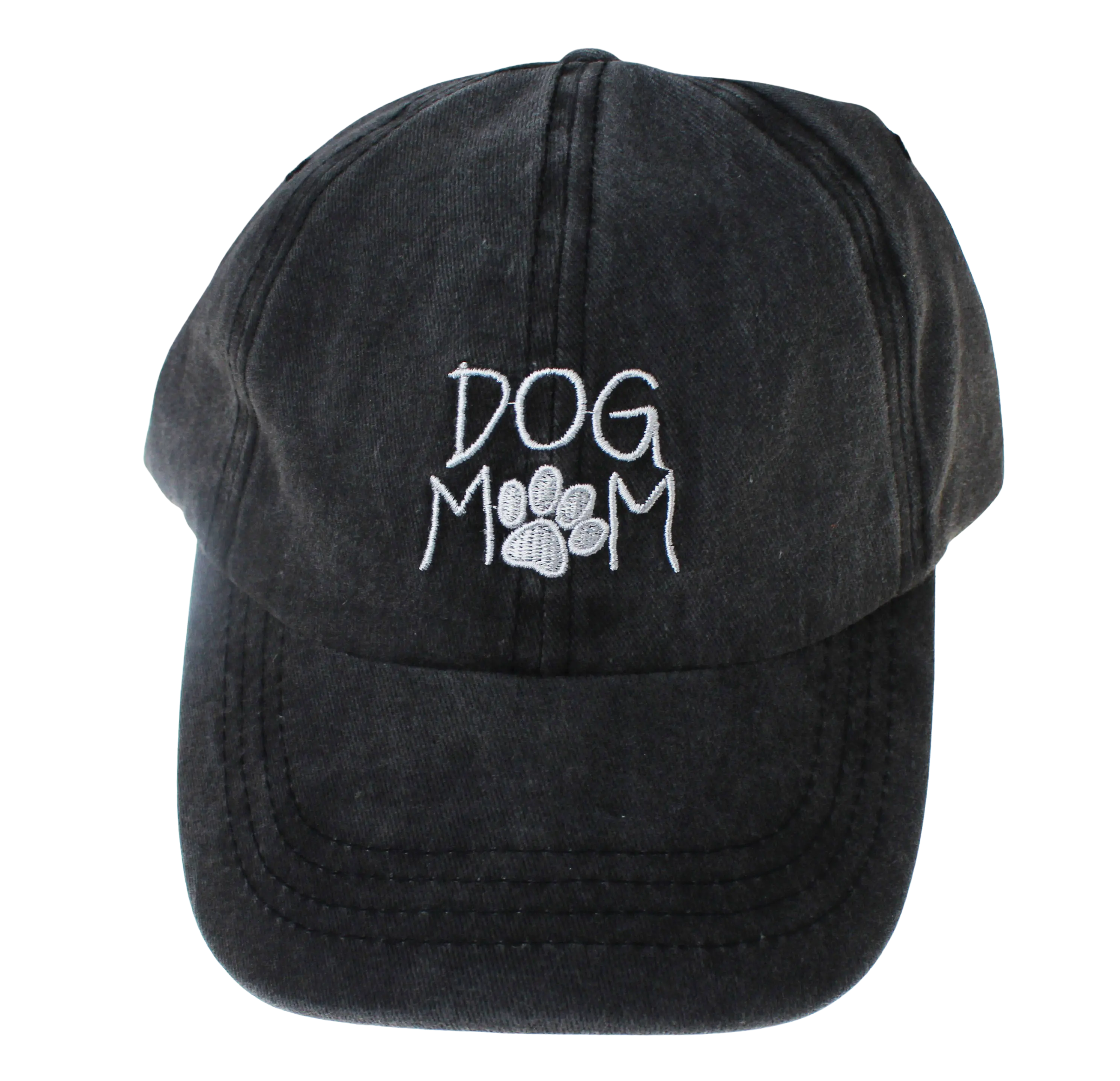 Joia Accessories Dog Mom Hat w/Paw – Comfortable, Adjustable Pet Mom Cap BLACK / EA JOIA TRADING CO.