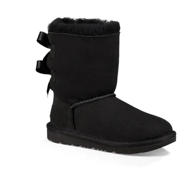 Kids’ UGG Bailey Bow II – Cozy Sheepskin Boot with a Feminine Touch BLACK-13 UGG