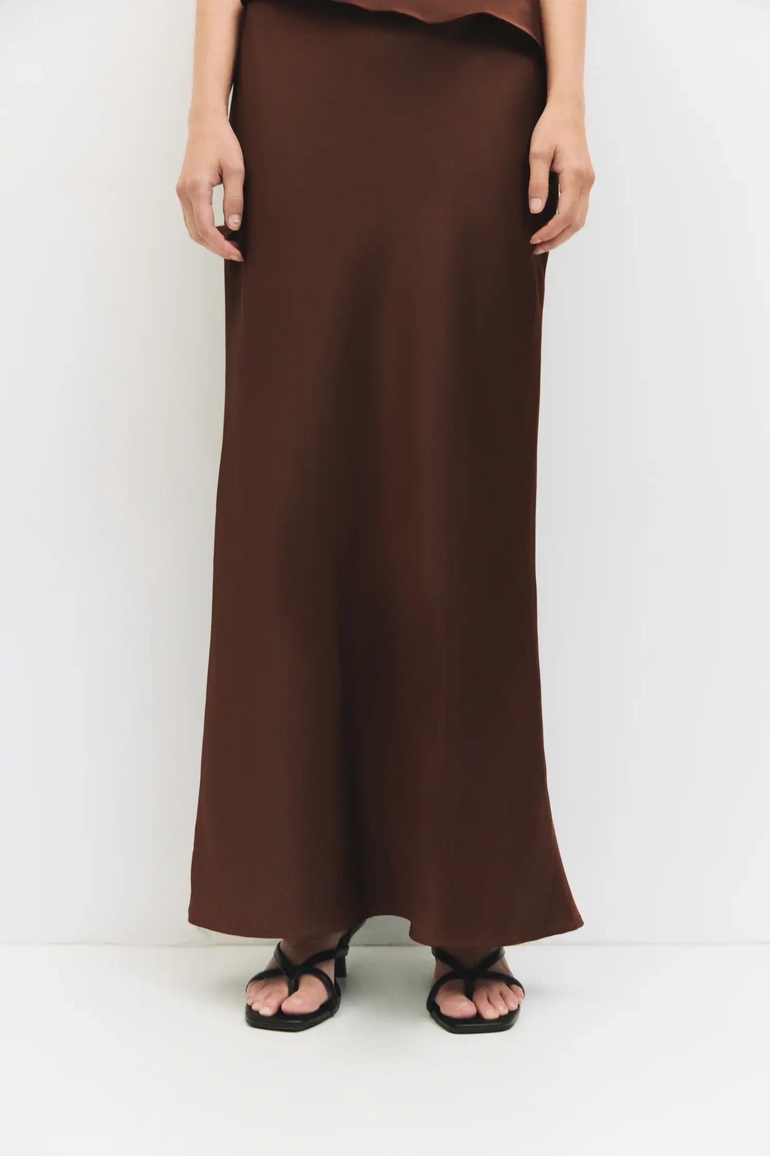 Mod Ref Endless Evening Maxi Skirt – Satin Elegant Skirt