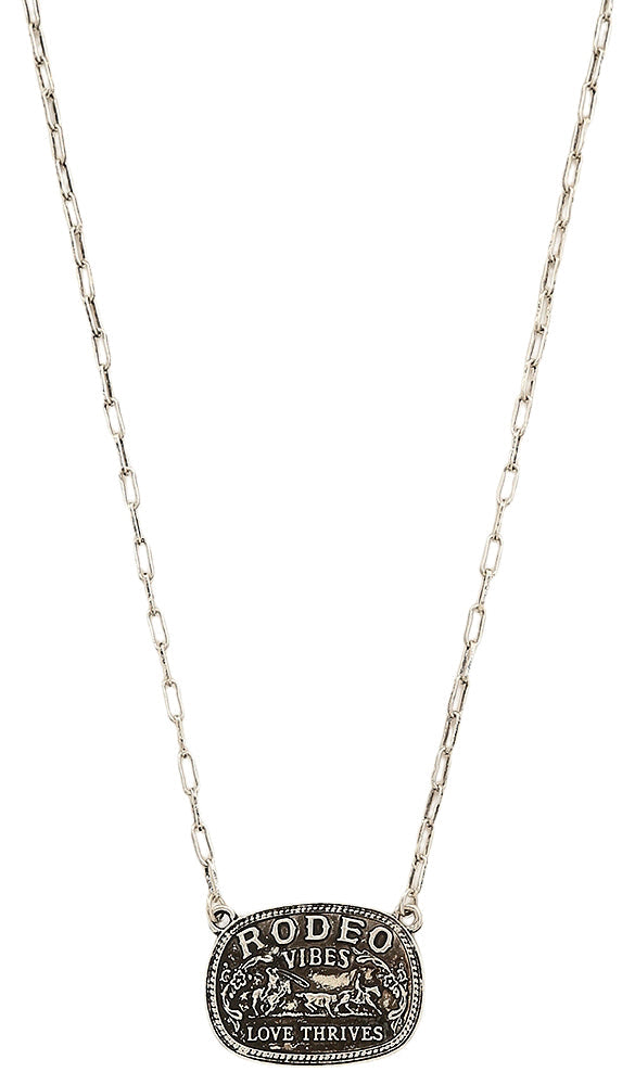 Joia Rodeo Vibes Love Thrives Necklace – Western Pendant Necklace JOIA TRADING CO.