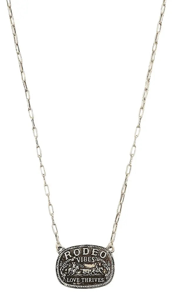 Joia Rodeo Vibes Love Thrives Necklace – Western Pendant Necklace JOIA TRADING CO.