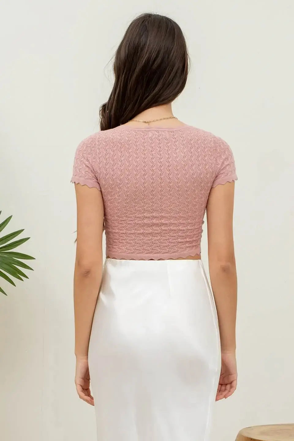 Blu Pepper Sweet Escape Top – Textured Everyday Crop Top BLU PEPPER