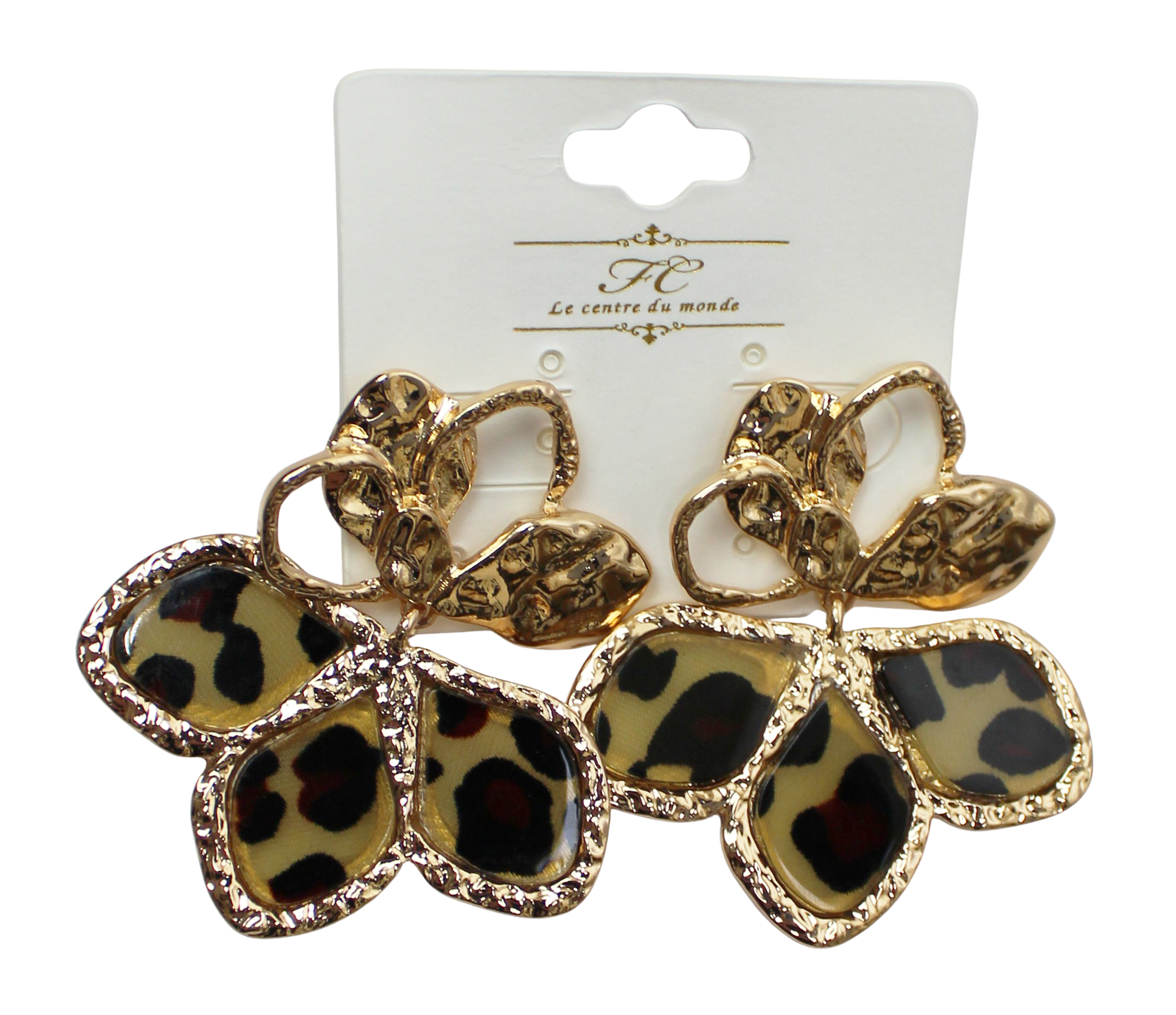 Joia Exotic Petal Drop Earrings – Statement Pattern Earrings JOIA TRADING CO.