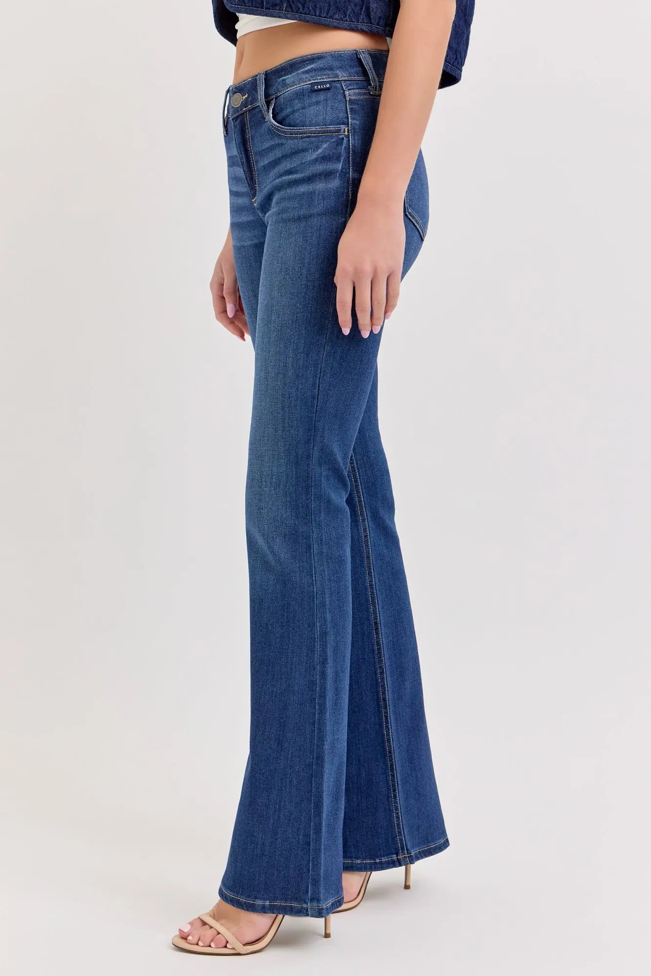 Rosa Mid-Rise Flare WAT? JEANS & CELLO JEANS