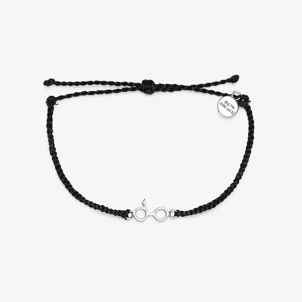 Harry Potter Glasses Charm Bracelet BLACK-O-S PURA VIDA BRACELETS