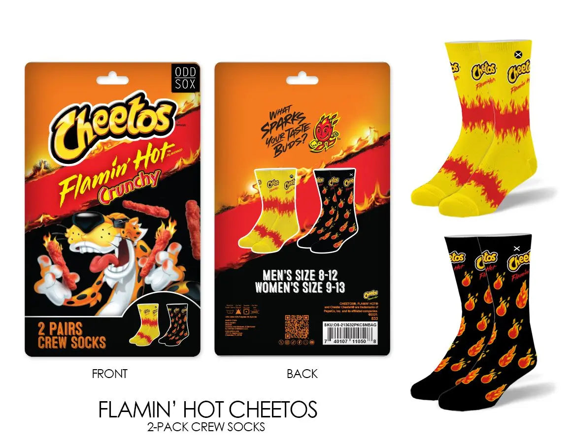 ODD SOX Savory Treat 2 Pack Crew – Crunchy-Inspired Style with a Fun Twist Product variant