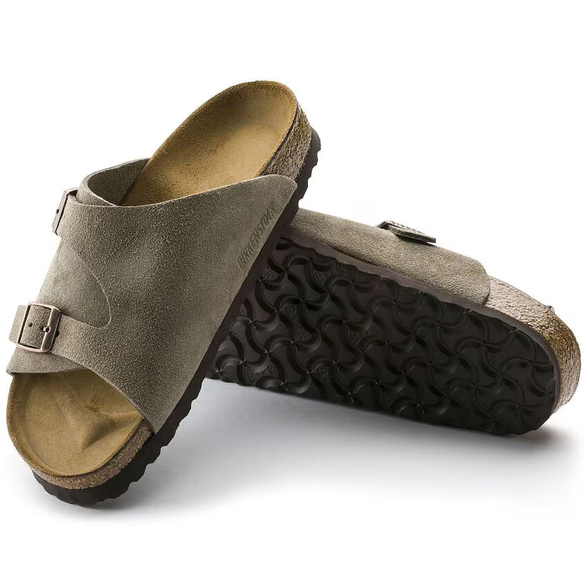 Women's Birkenstock Zürich – Classic Suede Slide with Footbed Support