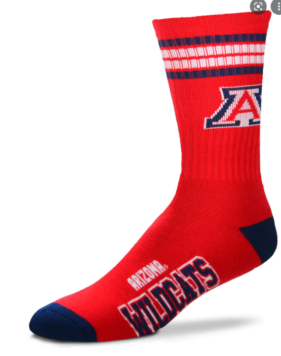 FBF Originals College Team 4 Stripe Deuce Socks – Classic Fan Style for Every Day
