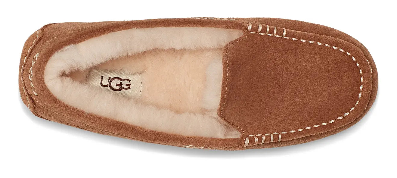 Women's UGG Ansley – Classic Suede Moccasin with Wool Lining UGG