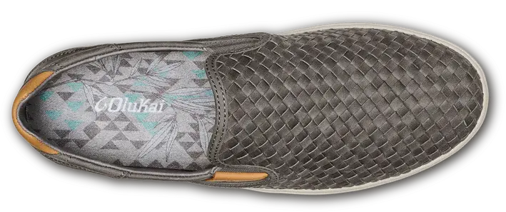 Men's OluKai Lae‘ahi Lauhala – Hand-Woven Leather Slip-On OLUKAI