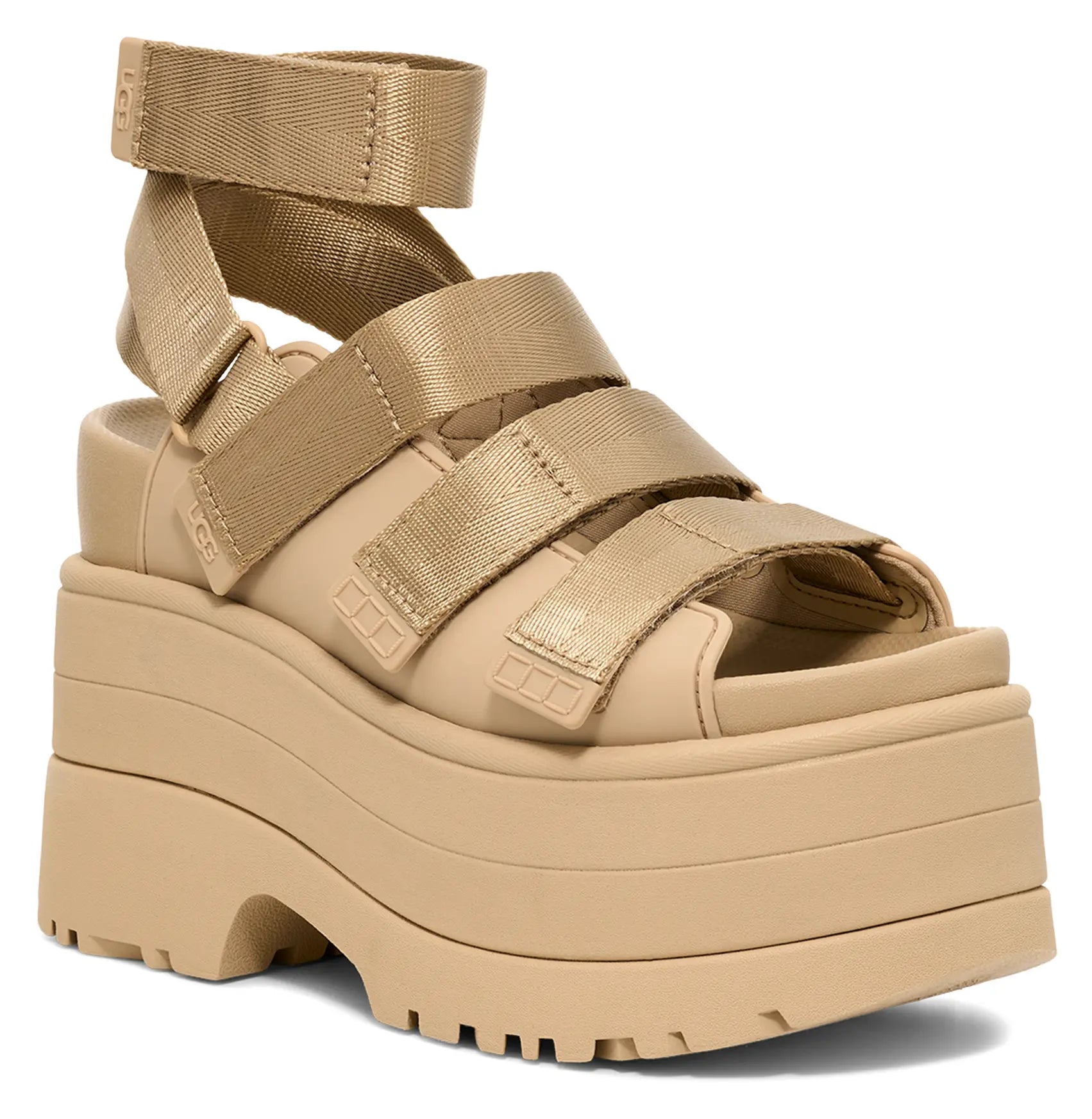 Women's UGG GoldenRise – Bold, Versatile Platform Sandals BLACK-9 UGG
