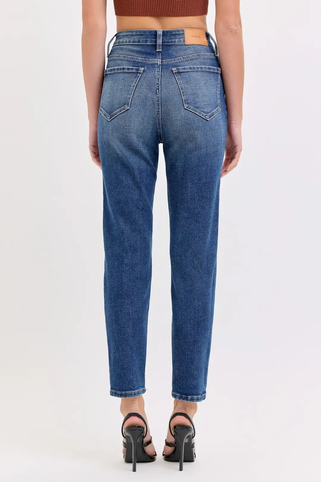 MARIBEL HIGH RISE MOM CROP JEANS Product variant