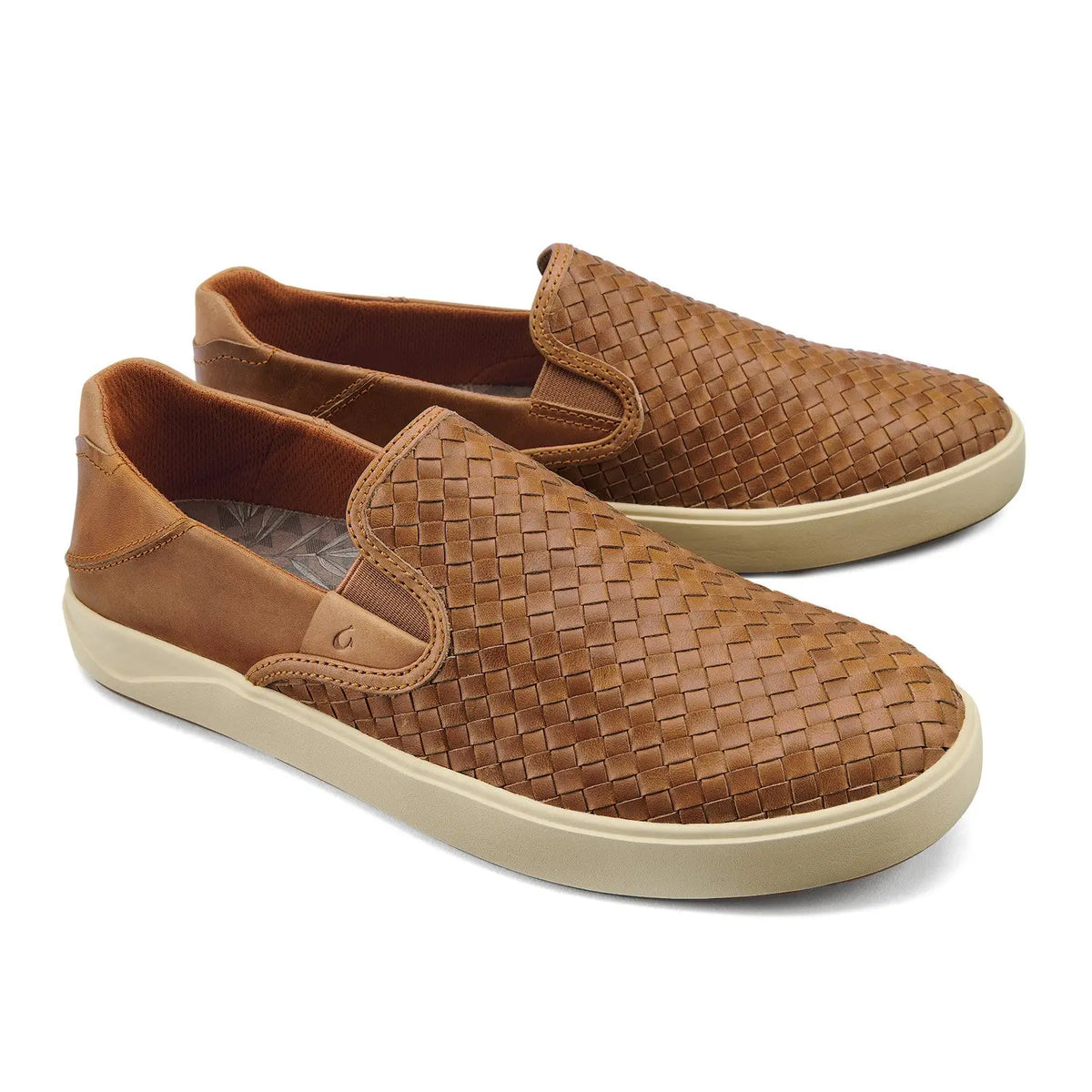 Men's OluKai Lae‘ahi Lauhala – Hand-Woven Leather Slip-On OLUKAI
